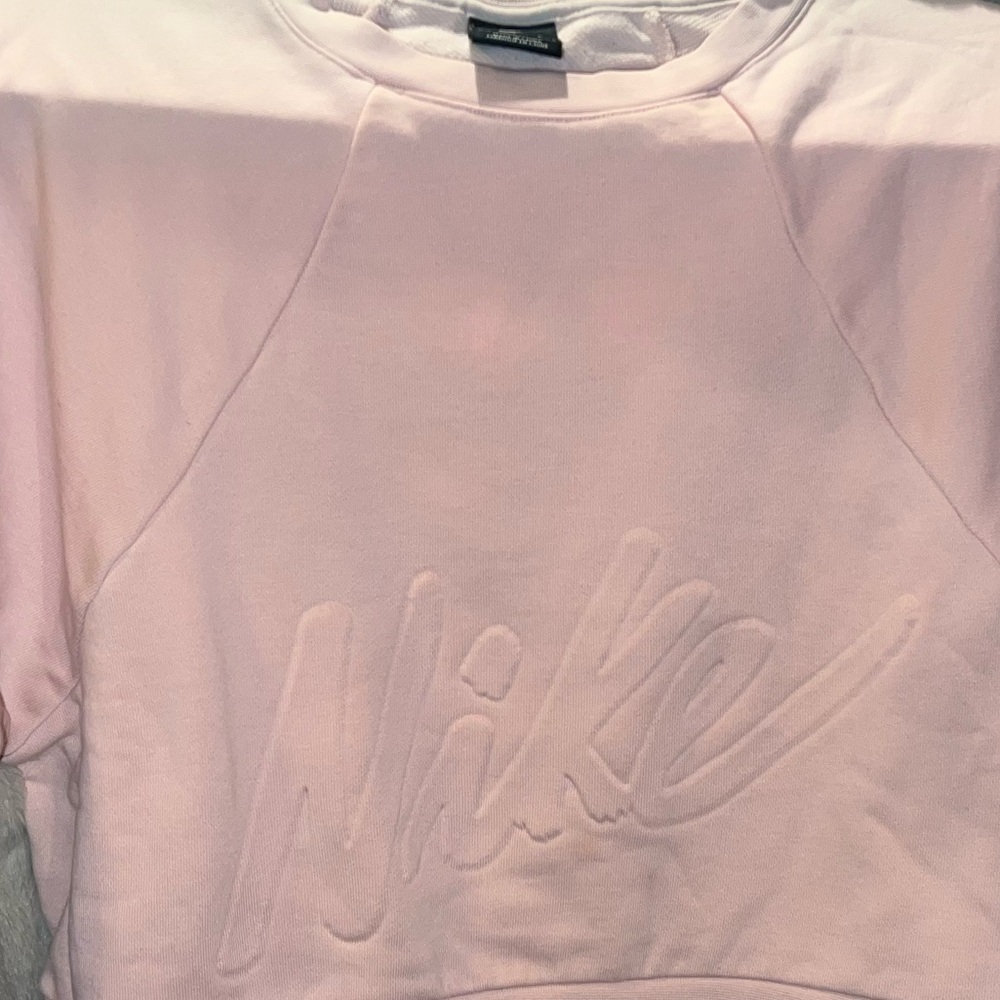 Nike Women's DriFit Light Pink Logo Sweatshirt